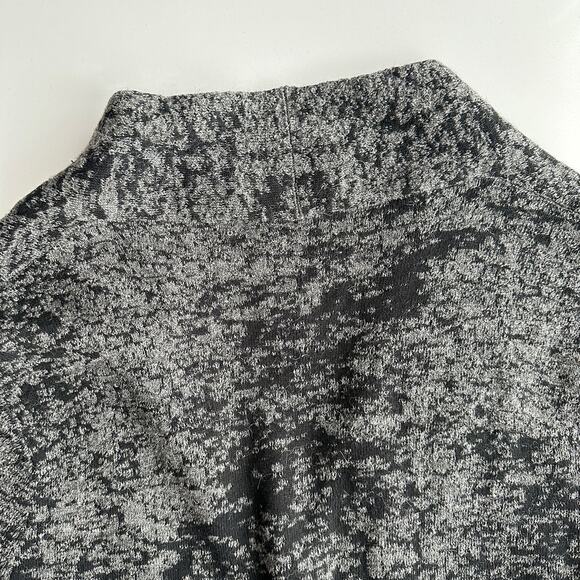 Damask Alpaca Pima Cotton Blend Jacquard Snap Front Gray Cardigan Jacket L - Picture 4 of 11